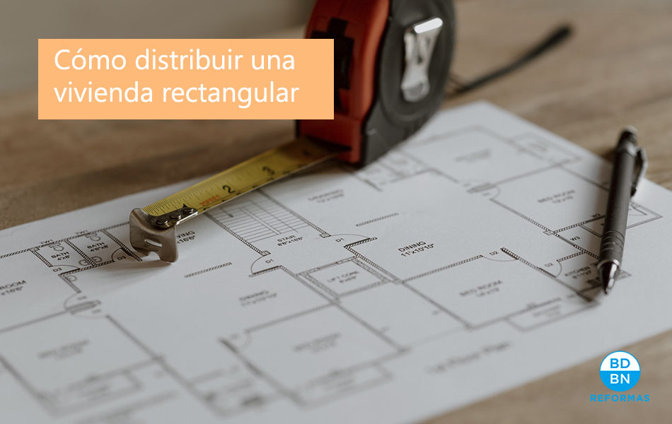 distribuir vivienda rectangular