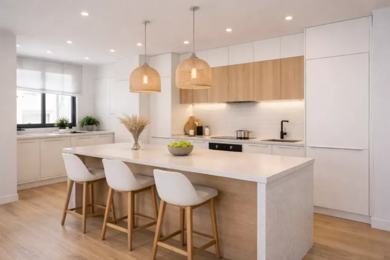 Iluminación en cocinas reformadas